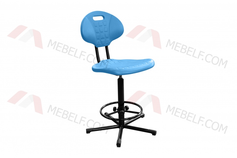 Стул (кресло) промышленный КР10-2 (без подлокотников) Голубой