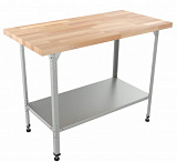 Стол кондитерский "Бизнес" СКБП 1300х700х860 мм (Береза) фото