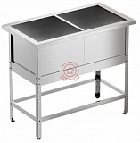 Ванна моечная двухсекционная "Профи" ВМБ 1200/602 фото